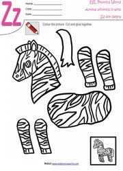 Zz-zebra-craft-worksheet